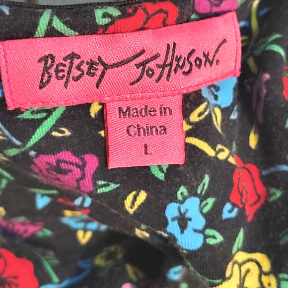 NWOT BETSEY JOHNSON Floral Ruffle Skater Halter Dress - Picture 8 of 10